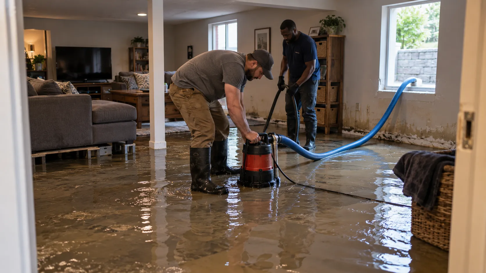 Flooded Basement Cleanup in Lexington, KY